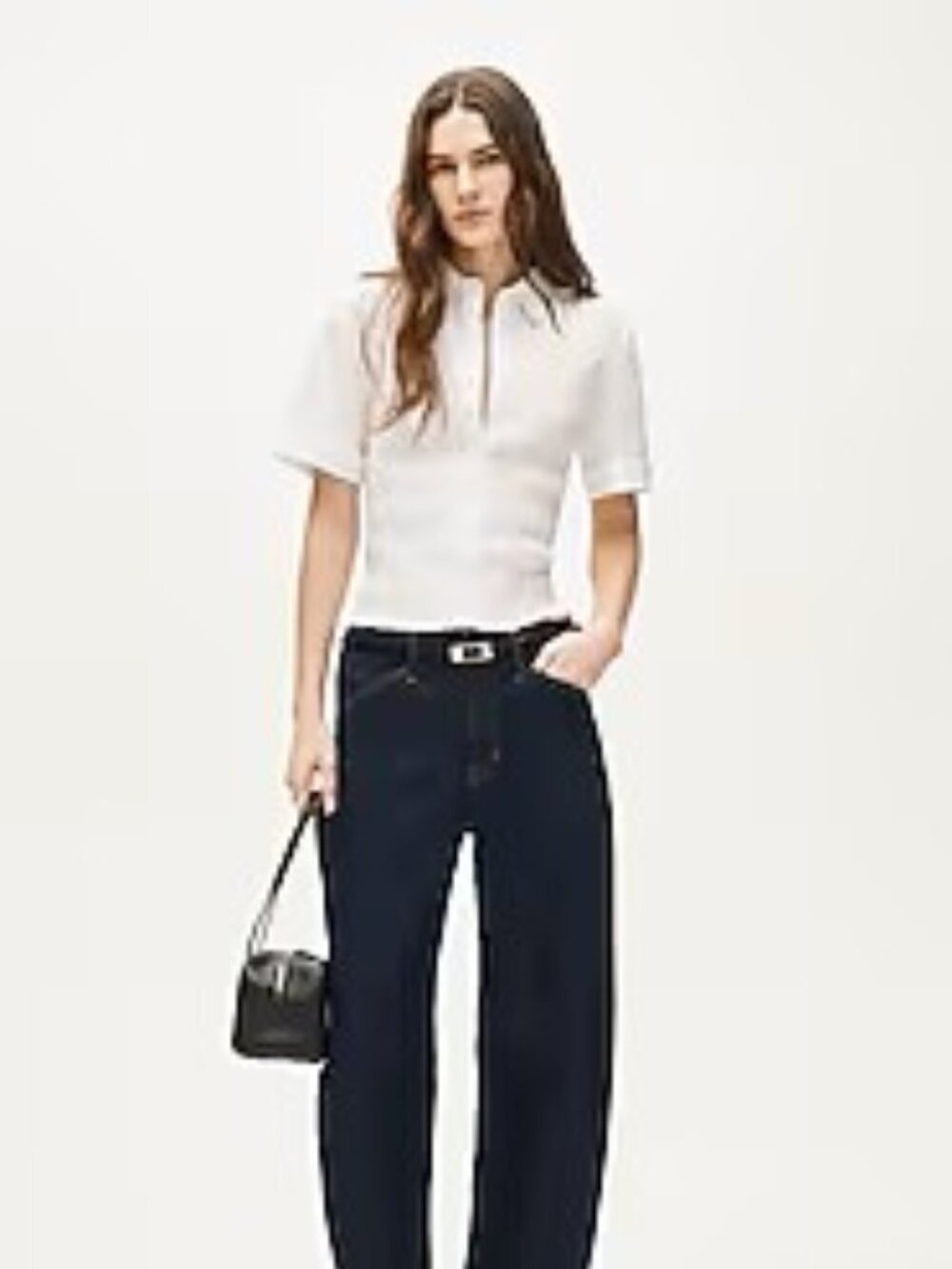 NWT J. Crew Short Sleeve Smocked Button Front Shirt (CT051), White, Medium - Picture 2 of 14